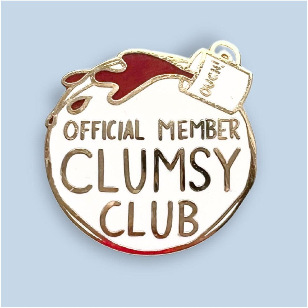 Clumsy Club Official Member Pin - Lucky Skates