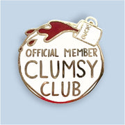 Clumsy Club Official Member Pin - Lucky Skates
