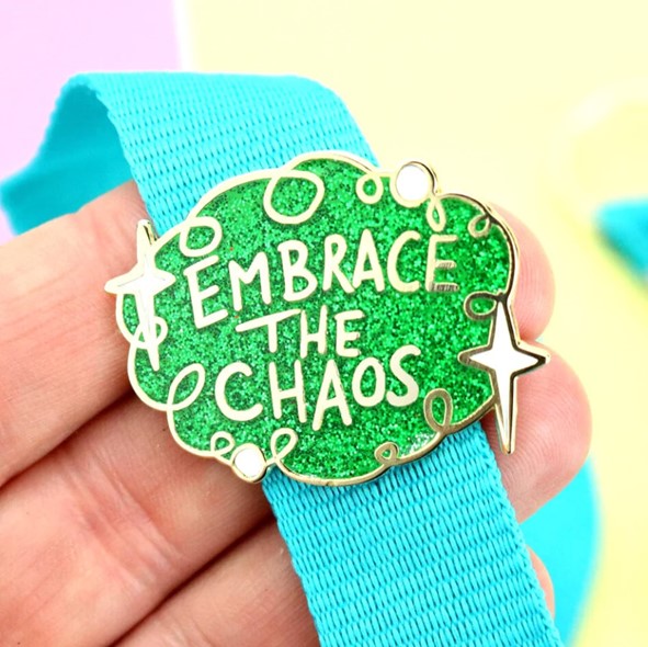 Jubly Umph Embrace the Chaos Pin - Lucky Skates