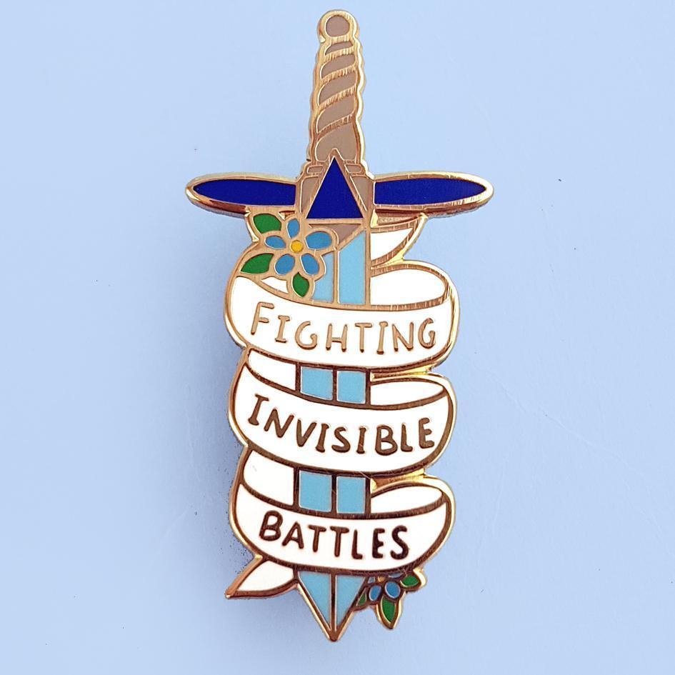 Jubly Umph Fighting Invisible Battles Pin - Lucky Skates
