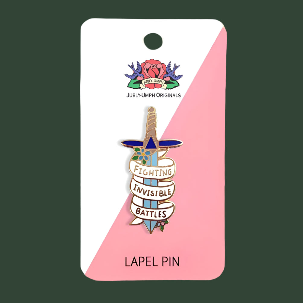 Jubly Umph Fighting Invisible Battles Pin - Lucky Skates