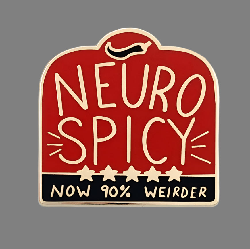 Jubly Umph Neuro Spicy  Neurodivergence Pin - Lucky Skates
