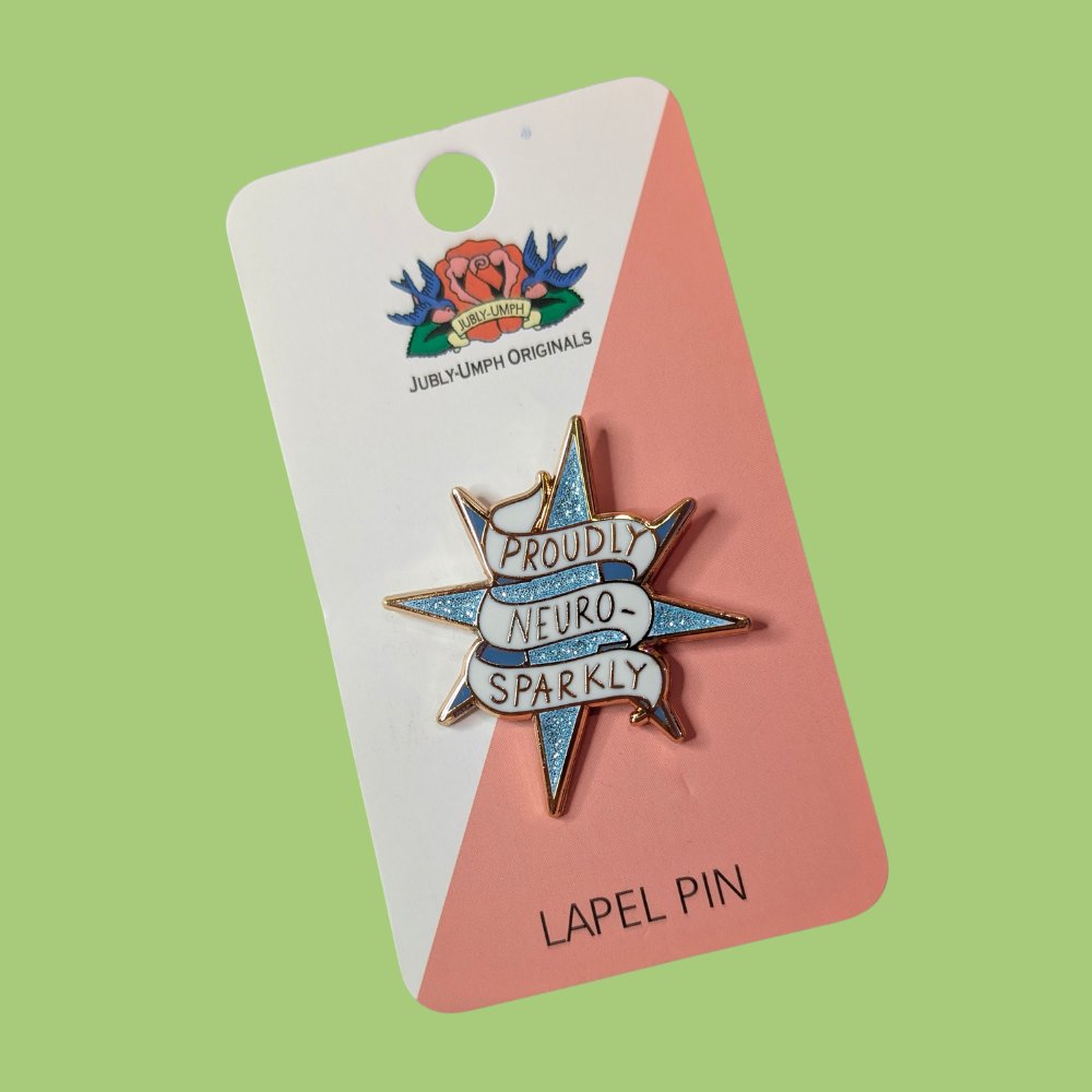 Jubly Umph Proudly Neuro-Sparkly Pin - Lucky Skates