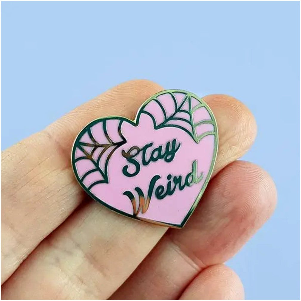 Jubly Umph Stay Weird Pink Pin - Lucky Skates 