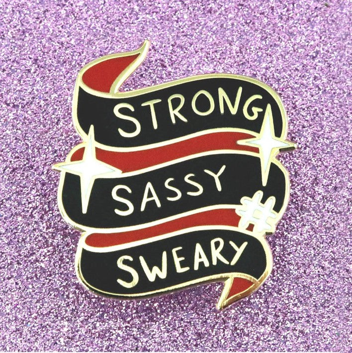 Jubly Umph Strong Sassy Sweary Pin - Lucky Skates