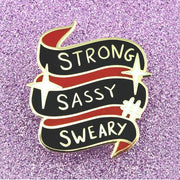 Jubly Umph Strong Sassy Sweary Pin - Lucky Skates