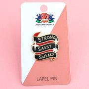 Jubly Umph Strong Sassy Sweary Pin - Lucky Skates