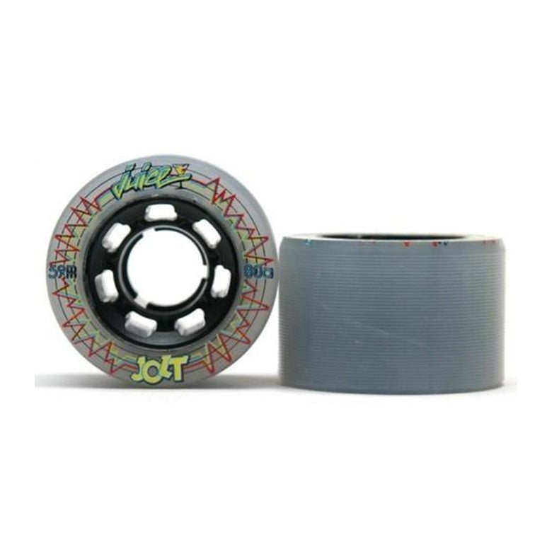 Juice Jolt Grey Quad Roller Skate Wheels - 4 Pack - Lucky Skates