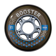 K2 Booster Indoor Outdoor Inline Skate Wheels 76mm 80A Clear - Lucky Skates 