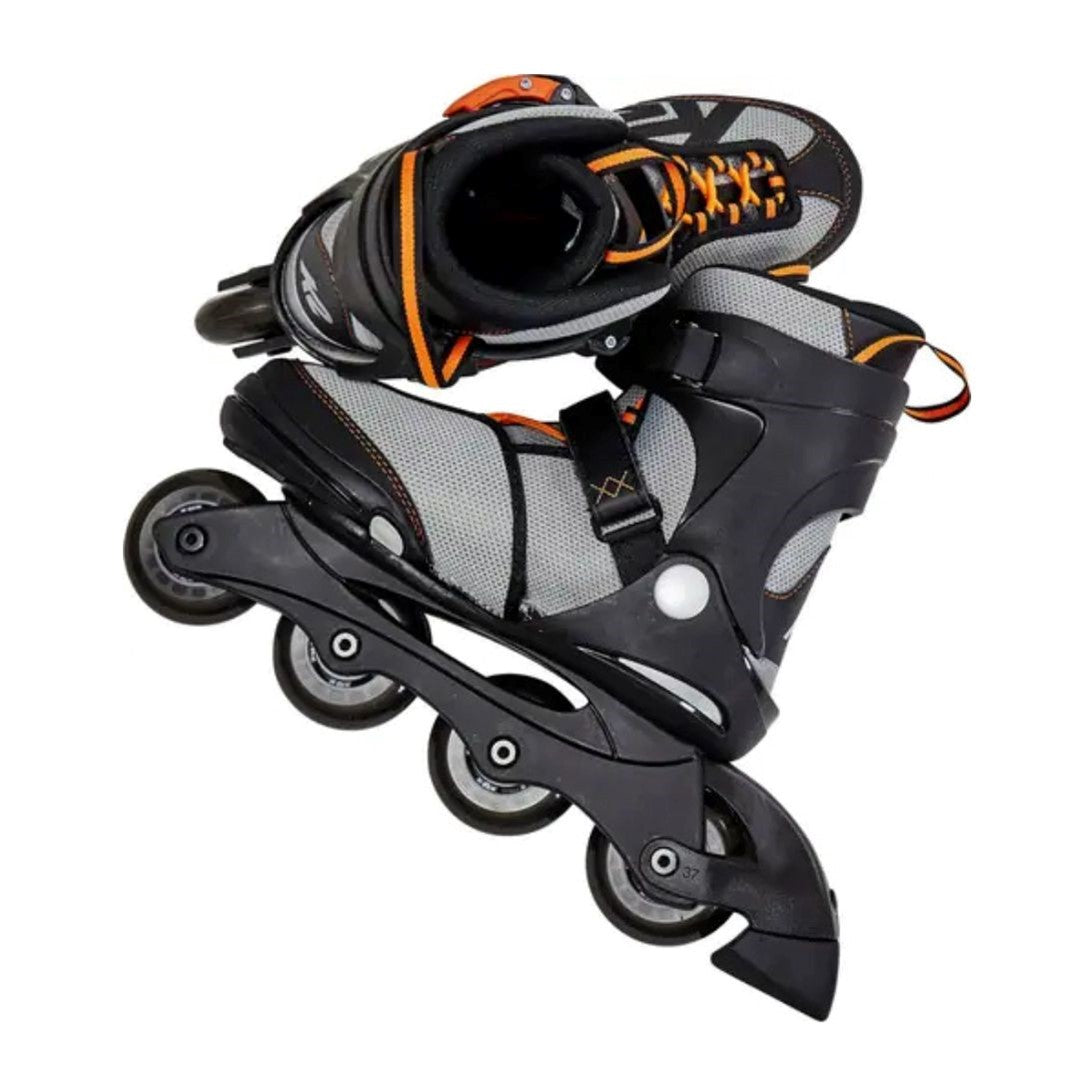 Kids Adjustable K2 Raider Black/Orange Inline Skates *Last Pair* US 1-5