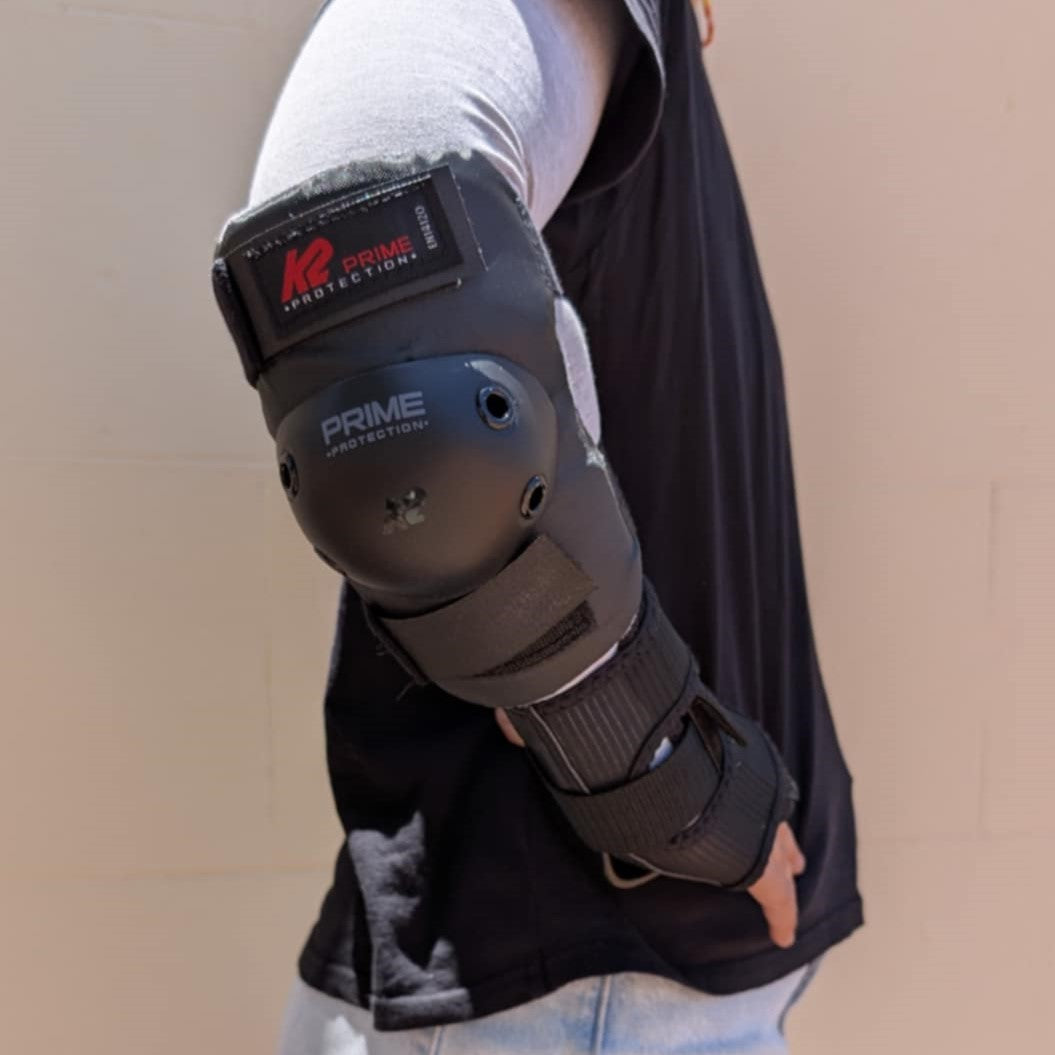 K2 Padding Prime Red Mens Elbow Pads - Lucky Skates