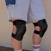 K2 Padding Prime Red Mens Knee Pads Black Red - Lucky Skates