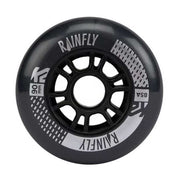 K2 Rainfly Outdoor Inline Wheels 90mm 85A 4 Pack Black - Lucky Skates 