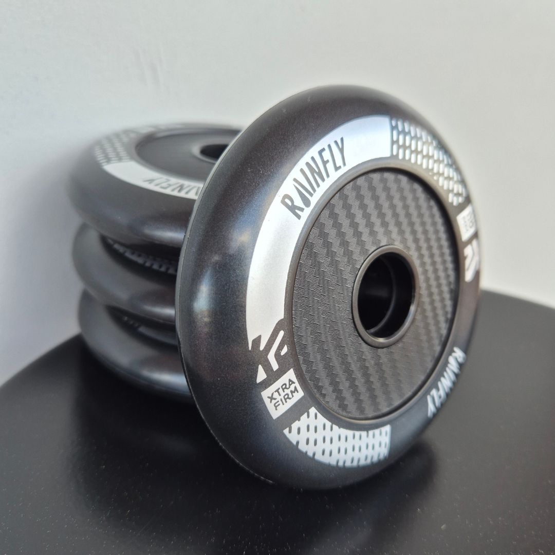 K2 Rainfly Water Resistant Xtra Firm 110mm Inline Skate Wheels 4 Pack - Lucky Skates 