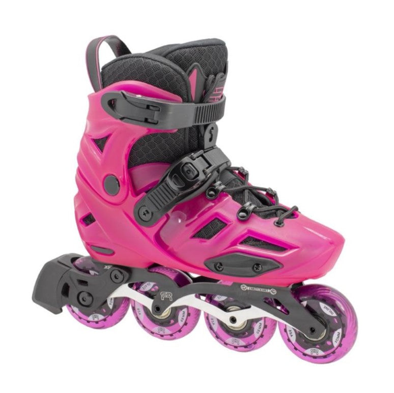 FR AXS Kids Adjustable Pink Inline Urban Slalom Skates - Lucky Skates