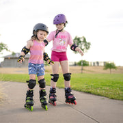 Kids Adjustable K2 Raider Black/Lime Inline Skates *Last Pair* US 11J-2 - Lucky Skates