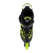 Kids Adjustable K2 Raider Black/Lime Inline Skates *Last Pair* US 11J-2 - Lucky Skates
