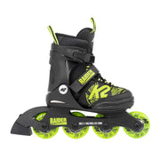Kids Adjustable K2 Raider Black/Lime Inline Skates *Last Pair* US 11J-2 - Lucky Skates