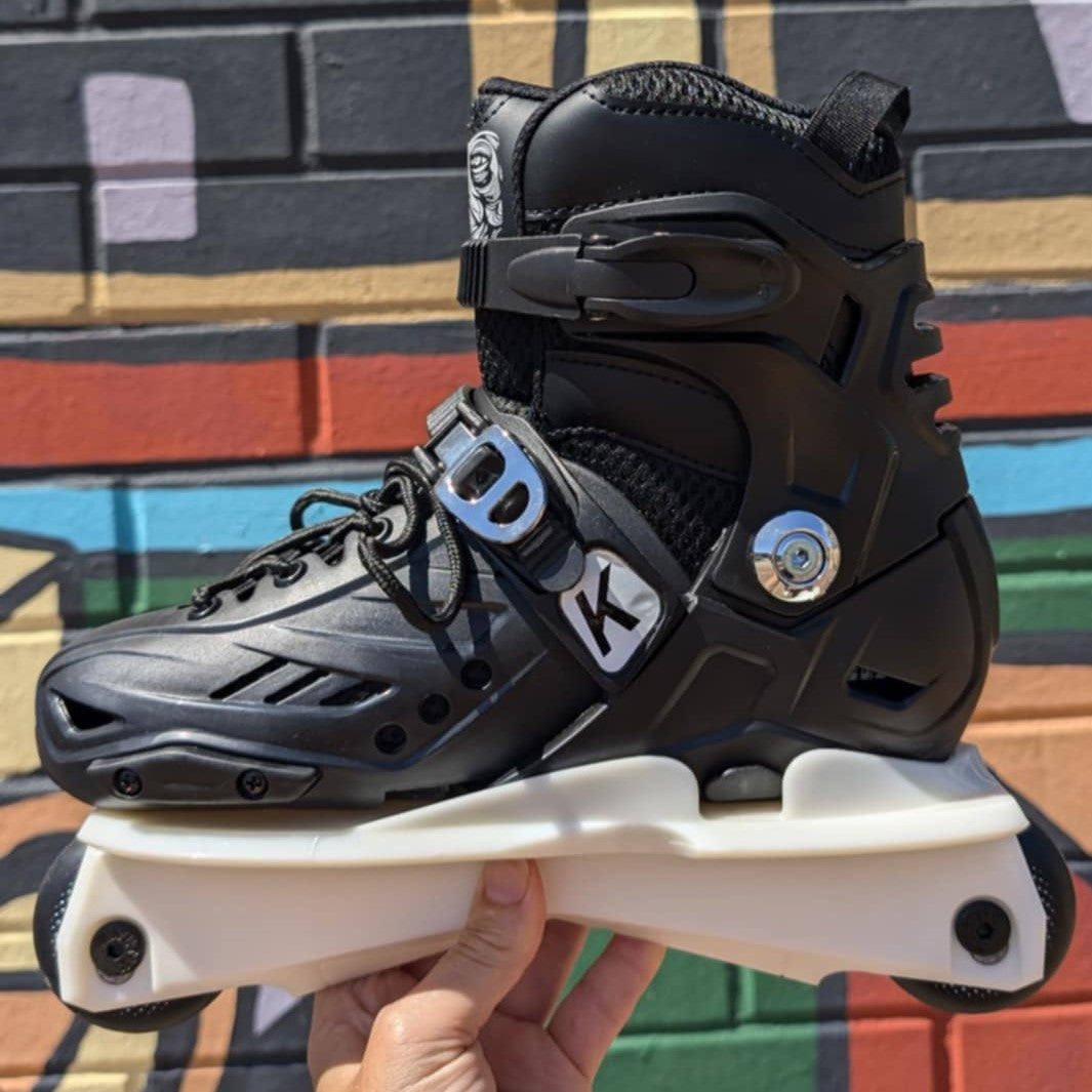 Kaltik Black K-Skate V2 Adjustable Aggressive Inline Skates - Lucky Skates