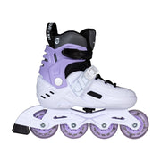 Powerslide Khaan Kids Adjustable Junior LTD White Purple Inline Skates - Lucky Skates