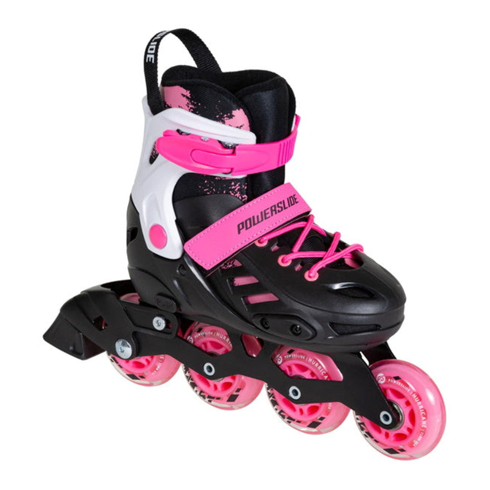 Kids Adjustable Powerslide Khaan Junior Adjustable SQD Pink Inline Skates - Lucky Skates