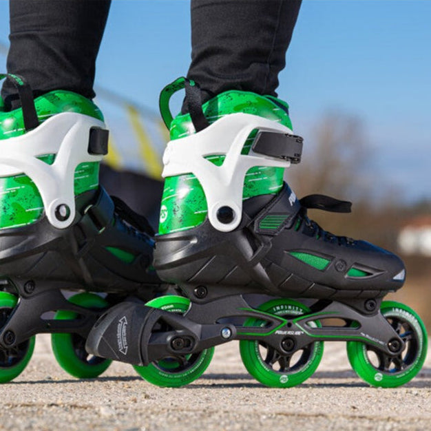 Kids Adjustable Powerslide Phuzion Green Universe Inline Skates - Lucky Skates