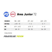 Kids Adjustable Powerslide Reign Ares Roller Hockey Inline Skates - Lucky Skates
