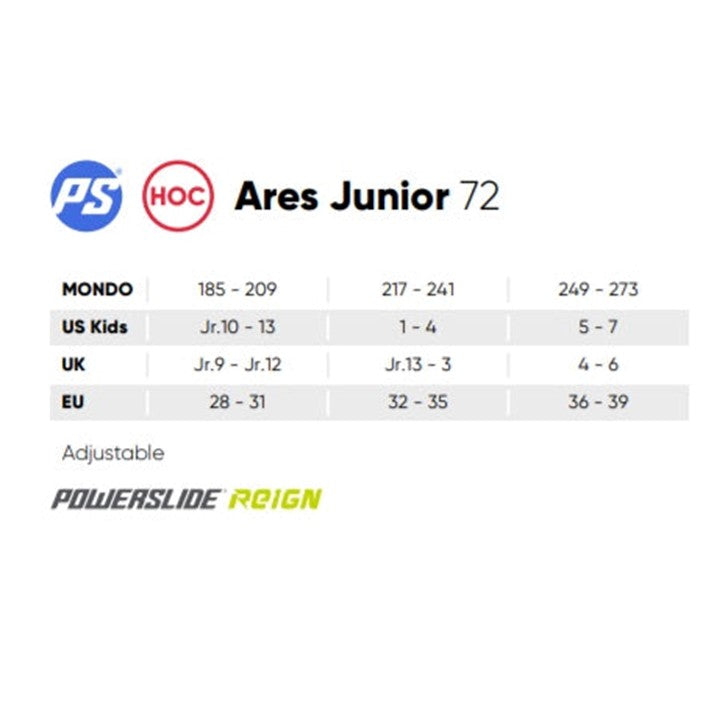 Kids Adjustable Powerslide Reign Ares Roller Hockey Inline Skates - Lucky Skates