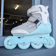 Powerslide Childrens Aqua Rocket Grey Inline Skates - Lucky Skates