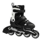 Rollerblade Microblade Kids Adjustable Black/White Inline Skates - Lucky Skates