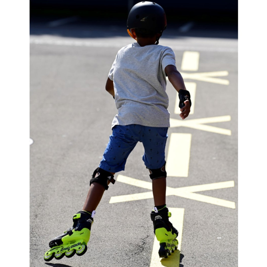 Kids Adjustable Rollerblade Microblade Neon Inline Skates - Lucky Skates