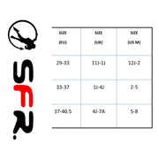 Kids Adjustable SFR Inline Skates Size Chart - Lucky Skates