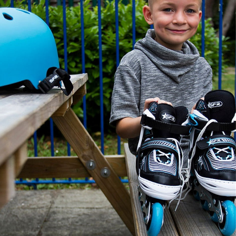 Kids Adjustable SFR Pulsar Blue Inline Skates - Lucky Skates