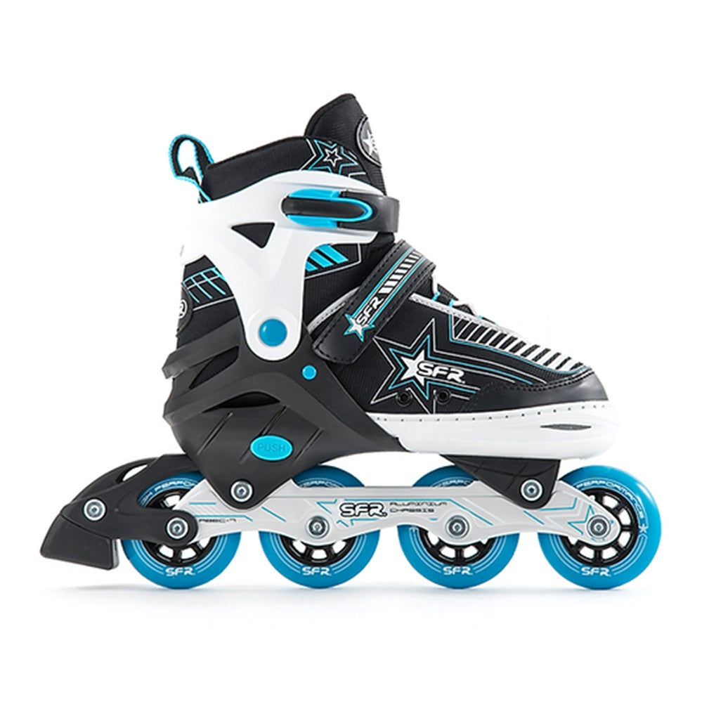 Kids Adjustable SFR Pulsar Blue Inline Skates - Lucky Skates