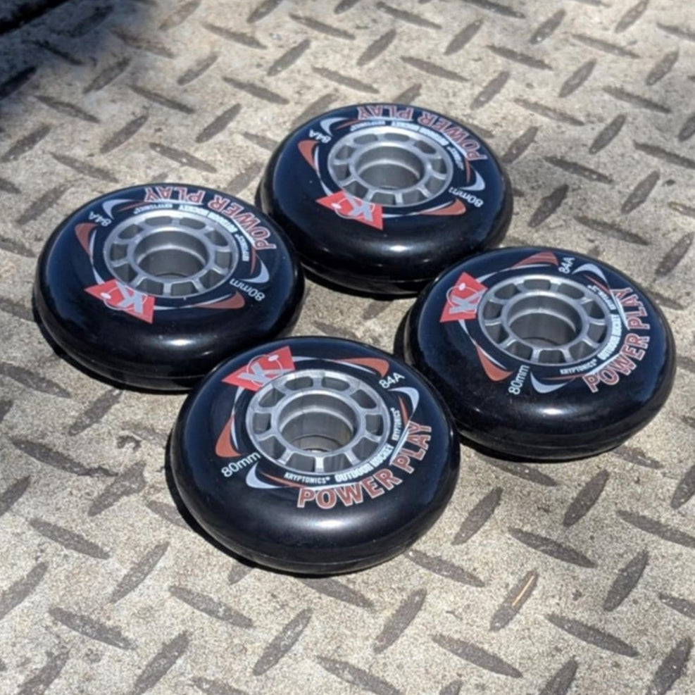 Kryptonic Power Play Inline Wheel 80mm 84A - 4 Pack - Lucky Skates