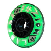 Labeda Fuzion Indoor Inline Roller Hockey Wheel X-soft Green 80mm - Lucky Skates 