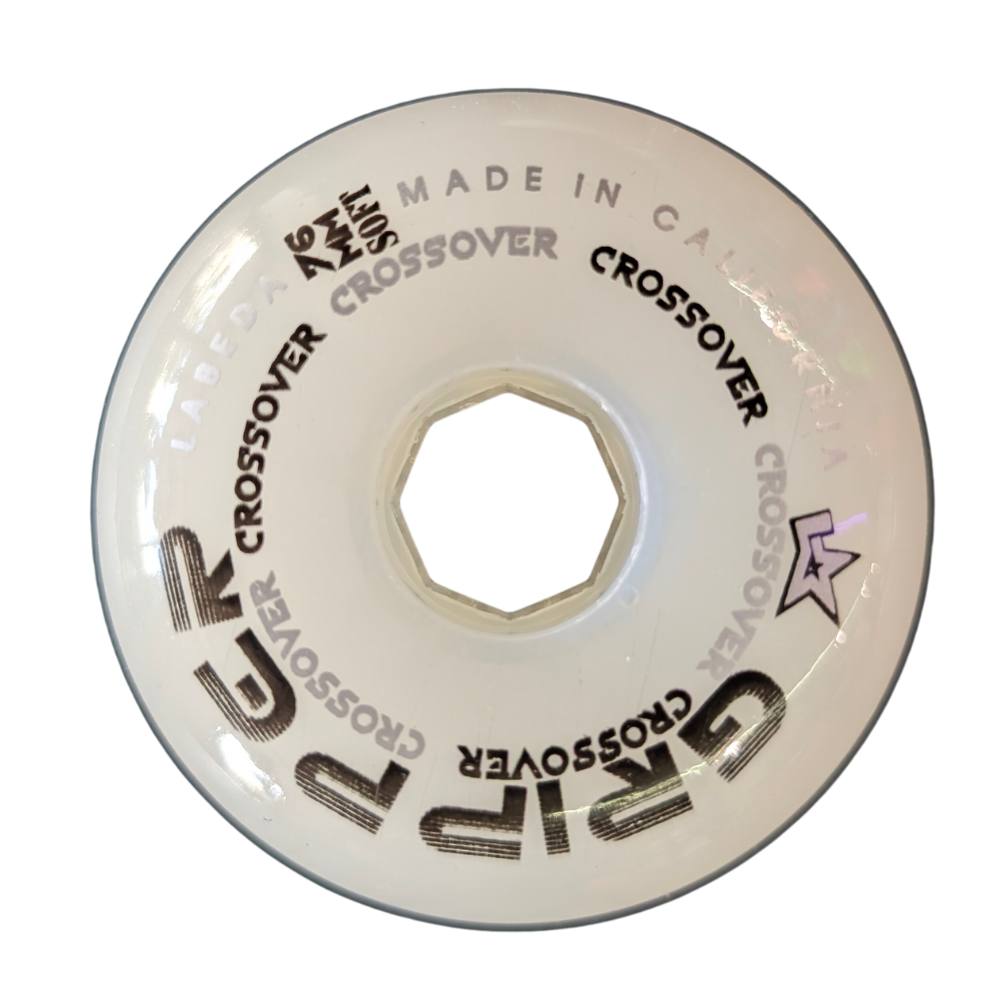 Labeda Crossover Soft Indoor Inline Hockey Wheels White 76mm Soft - Lucky Skates 