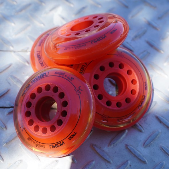 Labeda Union Soft Red Indoor Inline Wheel - 4 Pack - Lucky Skates