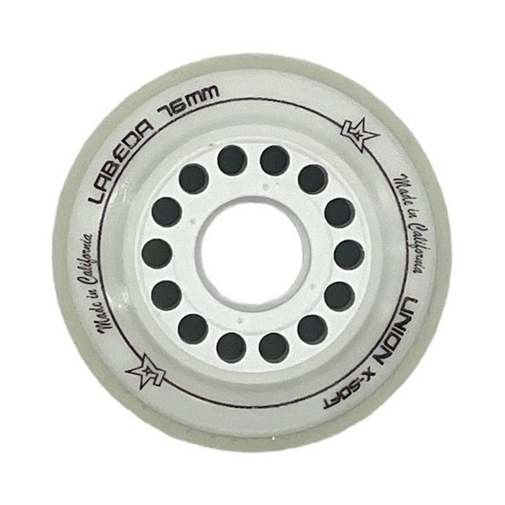 Labeda Union X-Soft White Inline Wheel 76mm