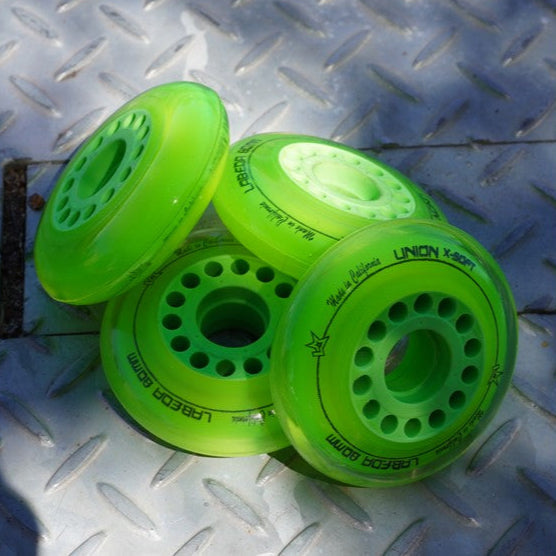 Labeda Union X-Soft Green Inline Hockey Wheel 76mm, 89mm - 4 Pack - Lucky Skates
