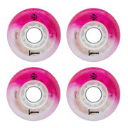 pink white light up inline wheels