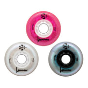 glitter light up inline wheels pink, white,lack 