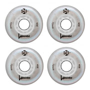 white glitter light up inline wheels