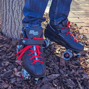 Lucky Laces Danger Red Waxed Roller Skate Laces - Lucky Laces 
