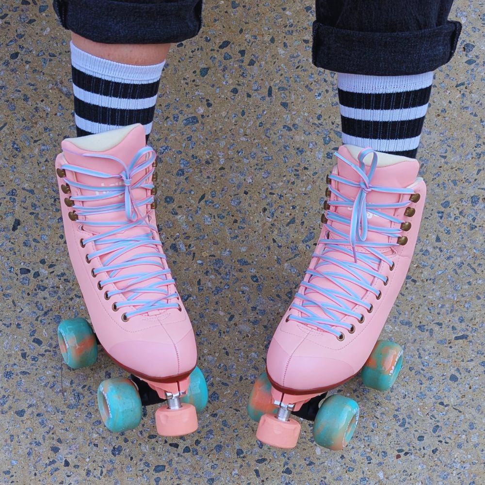 Lucky Laces Ice-Cream Rainbow Roller Skate Laces Roller Skate Laces 96 inches - Lucky Skates 