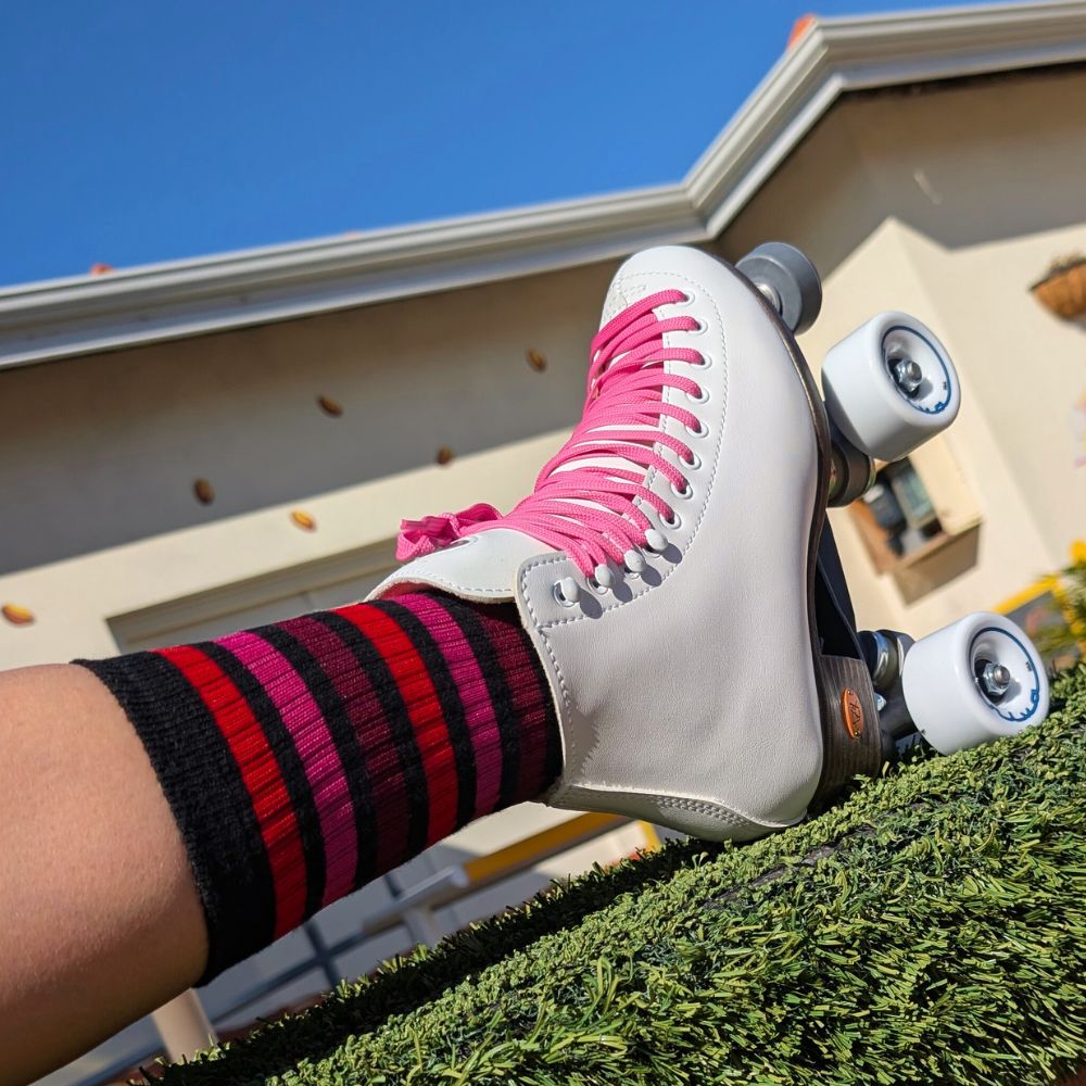 Lucky Laces Pink Pony Waxed Roller Skate Laces 96" (244cm) - Lucky Skates 