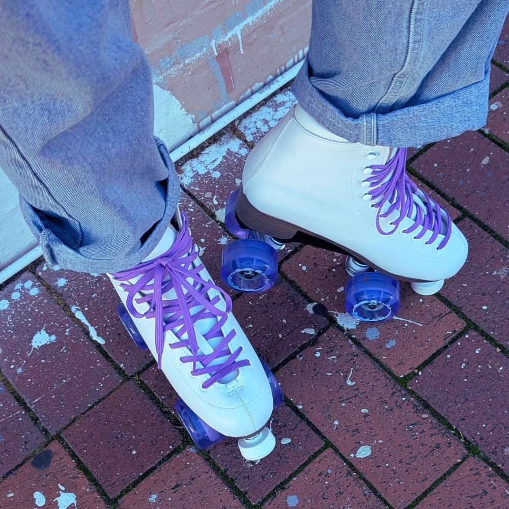 Lucky Laces Purple Potion Waxed High Top Roller Skate Laces 96 Inches - Lucky Skates 