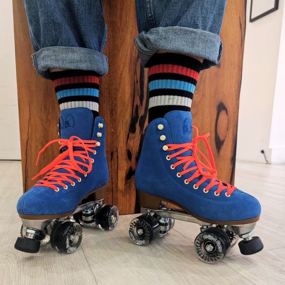 Lucky Laces Danger Red Waxed Skate Laces Shoe Laces 96" (244cm) - Lucky Laces 
