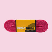 Lucky Laces Pink Pony Waxed Skate Laces Shoe Laces 54" (137cm), 72" (183cm), 96" (244cm) - Lucky Skates 