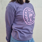 Lucky Skates Roller Skate Pineapple Mauve Purple Jumper Sweater - Lucky Skates